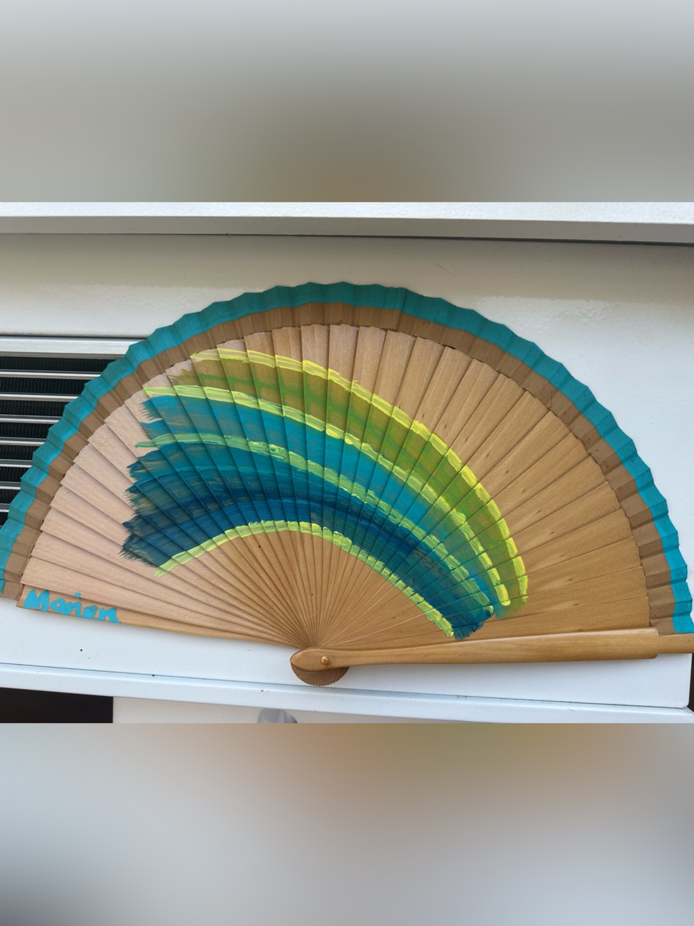 Original hand painted Spanish hand fan - Marien’s 💃🏽 big size